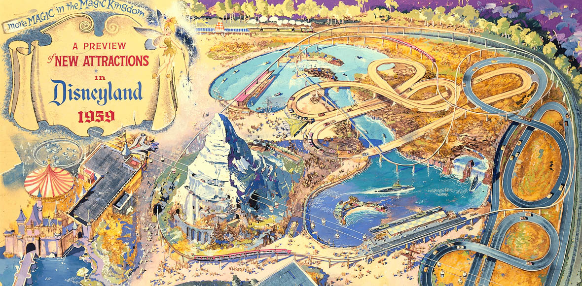 The Disneyland 1959 map.