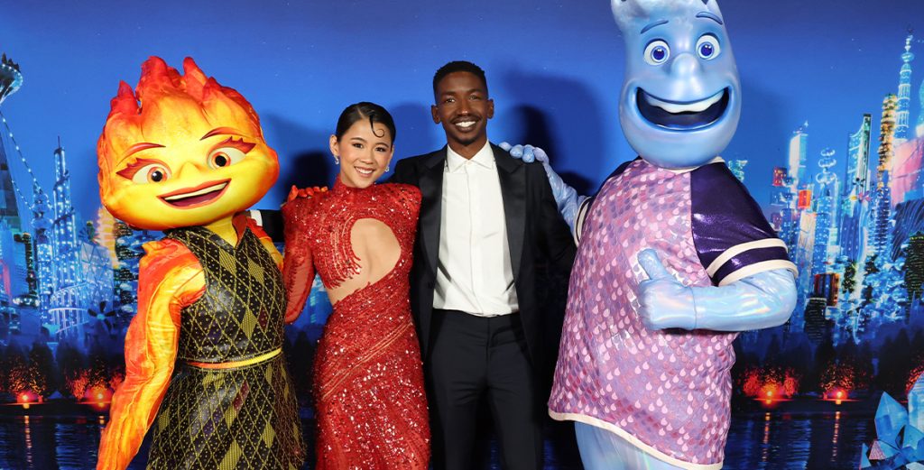 Sparks Fly at the Elemental Premiere