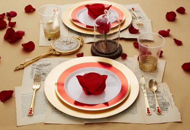 Beauty and the Beast place settings