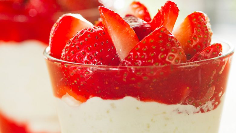 Disneyland Rice Cream with Strawberries