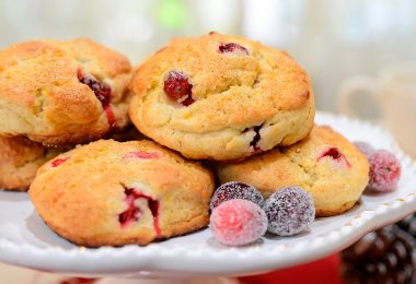 Cranberry Christmas scones