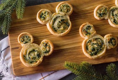 spinach and ricotta mickey pinwheels
