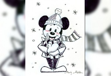 Mickey Mouse Christmas card