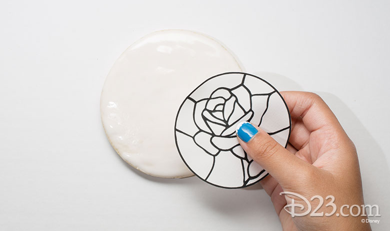 Beauty and the Beast - Stained glass cookies